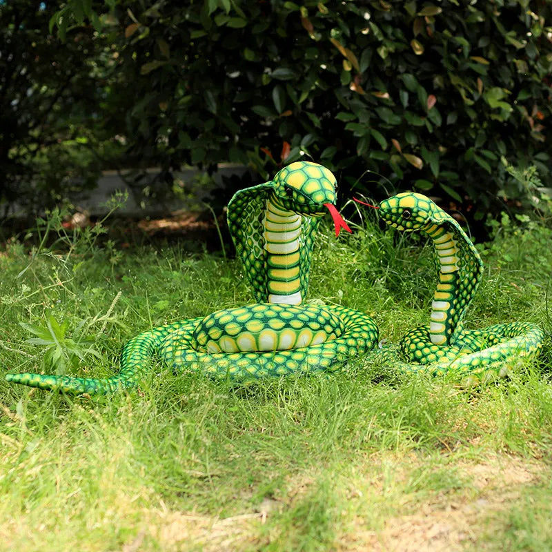 200/300CM 3D Simulation Cobra Snake Toy, Little Snake Animal Plush Toys, Children Toys, Home Decor Birthday Tricky Prank Gifts