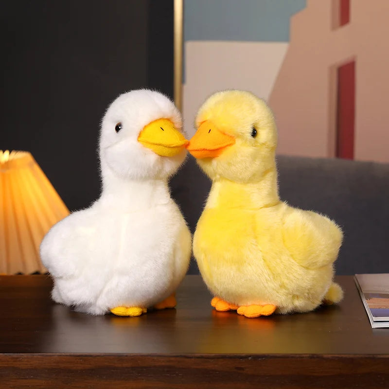 1pc 20cm Yellow&White Duck Plush Toy Stuffed Animals Soft Doll Simulated Ducks Plushie Kids Gift Christmas Present