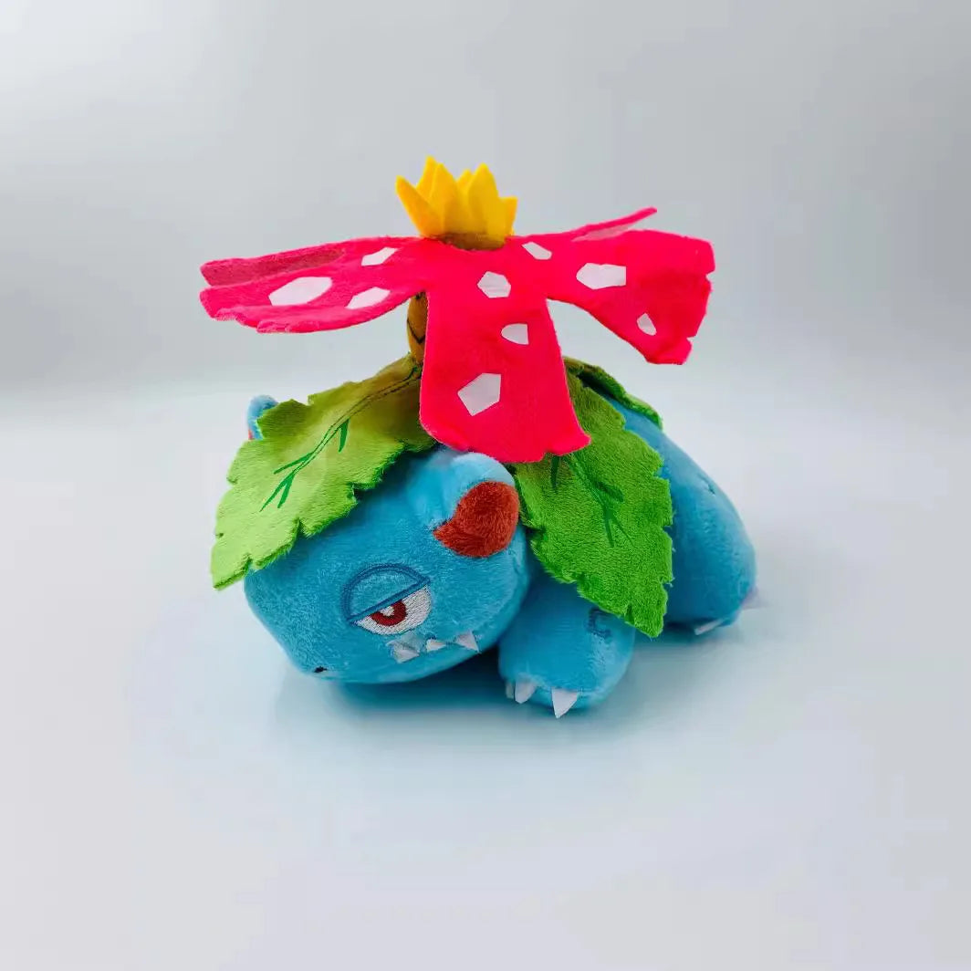 POKEMON 16cm Bulbasaur Flower Blossom Bulbasaur Bulbasaur Seed Evolution Edition Pokemon Plush Toy Children's Plush Doll Festiva