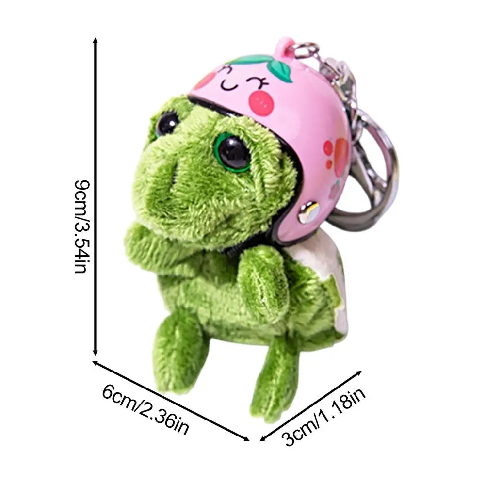 Turtle Plush Keychain Plush Key Ring Doll Lovely Plush Key Ring Doll Cartoon Bag Pendant With Headcover For Christmas Holiday