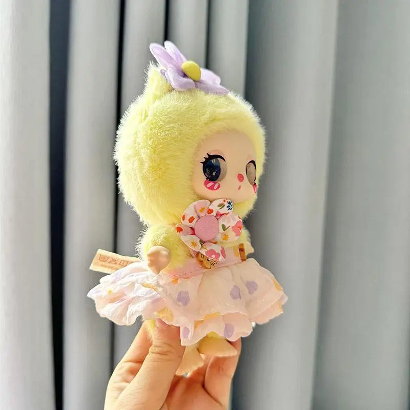 16cm Mini Doll'S Clothes Outfit Accessories For Liila lucky Cat Idol Wrinkle love skirt set Clothing gift