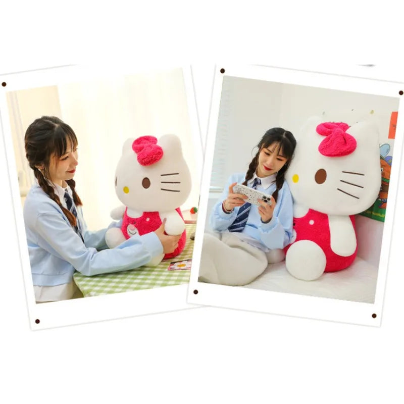 Sanrio Hello Kitty Red Lotso Clothes Stuffed Toys Cute Plush Toys Kawaii Decoration Christmas Gifts Children Dolls for Girl