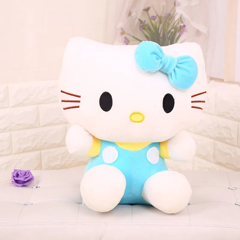 20Cm Sanrio Plush Toys Kawaii Hello Kitty Plushies Dolls Room Decoration Cute Stuffed Animal Toy Birthday Gift for Girls Friend