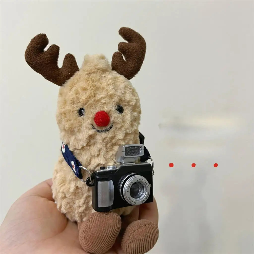 HF For Jellycat Reindeer Peanut Sweater Christmas Style Accessories Clothes Camera Accessories Cute Wear Elk Peanuts