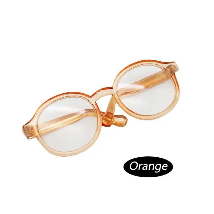 6.5/9cm Cute Plastic Glasses for 15cm Labubu and 60cm BJD Dolls and 1/3 BJD Dolls Toy(no doll)