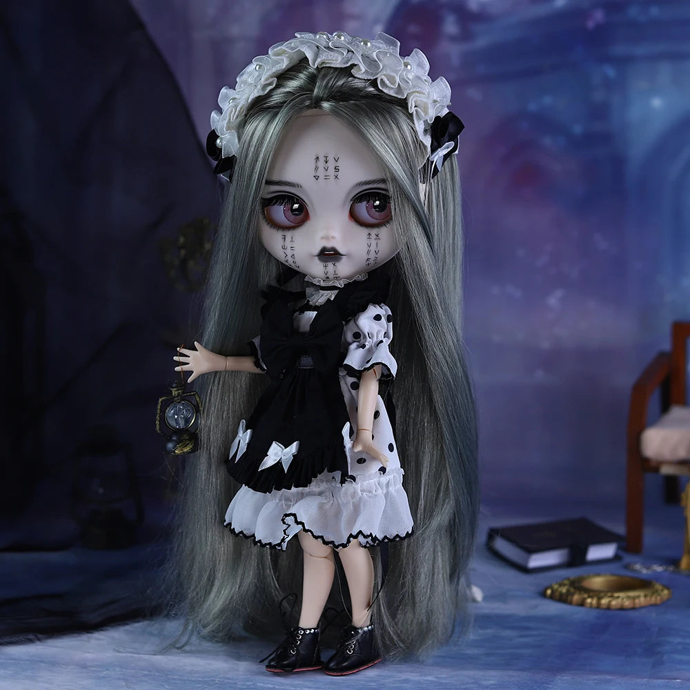 ICY DBS Blyth 1/6 doll hand-painted set ritual shape dark style black eyelids long eyelashes sleepy eyes doll set SD