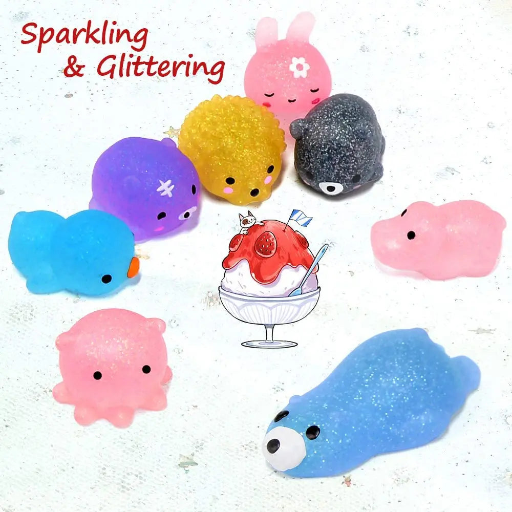 10/50PCS Mini Squishy Toys Mochi Squishies