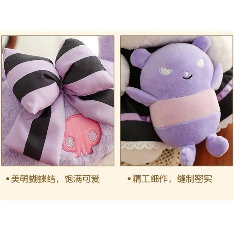 Sanrio Kuromi Stuffed Plush Toys Plushier Soft Throw Pillow Plush Dolls Sleep Decoration Birthday Gift Valentines Gift