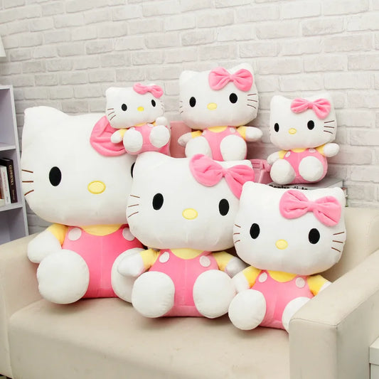 Kawaii Hello Kitty Peluches Plush Toy Sanrio Plushie Doll Sanrio Stuffed Toys Animals Hello Kitty Cushion Sofa Pillow Kid Gift