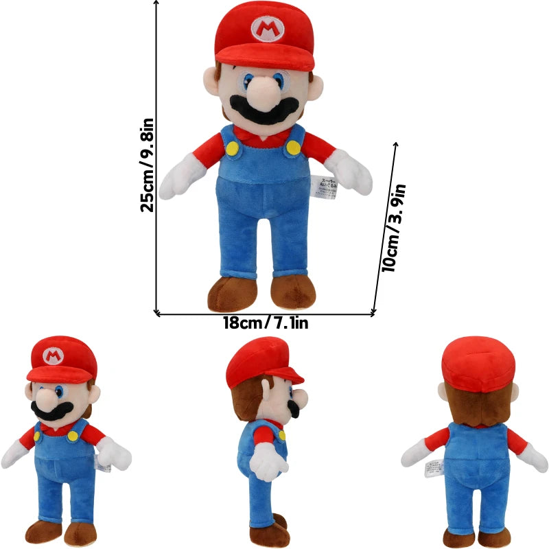 Kawaii Elephant Mario Luigi Princess Peach Daisy Toadette Soft Plush Toys Poplin Fire Spike Rolla Koopa Condart Pleuche Dolls