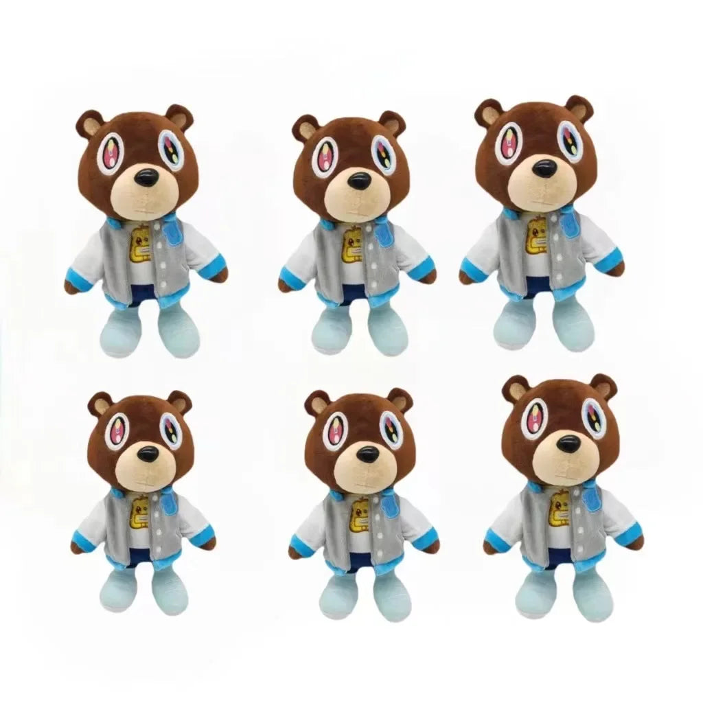 Lovely Teddy Bear Dropout Plush Toy, Kanye West Graduation Soft Plush Home Decoration, Birthday Present