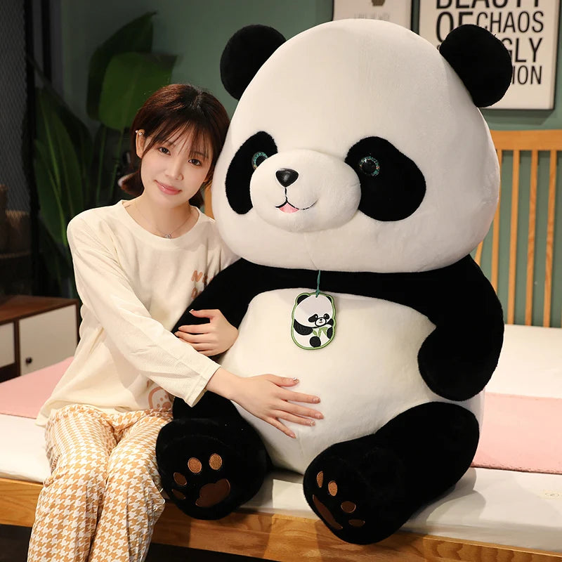 24-50cm Kawaii Panda Plush Toys Soft Cartoon Animal Bear Stuffed Baby Doll Classic Kids Birthday Gifts