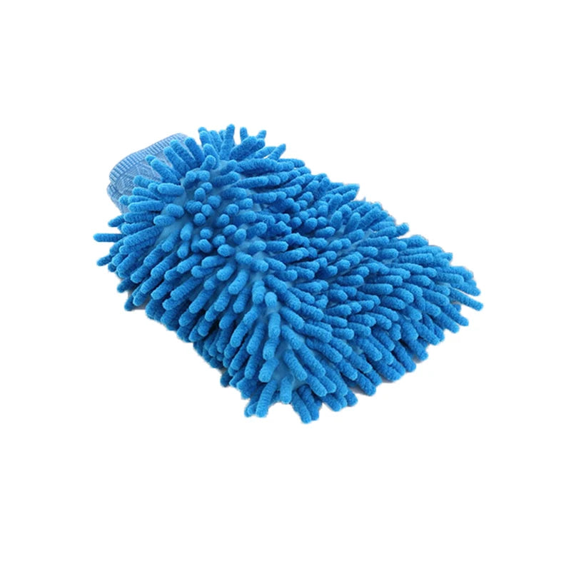 Car Wash Gloves Chenille Glove Plush Rags Thickened double-sided Car Supplies Cleaning Tools Auto Acessories Car Detailing