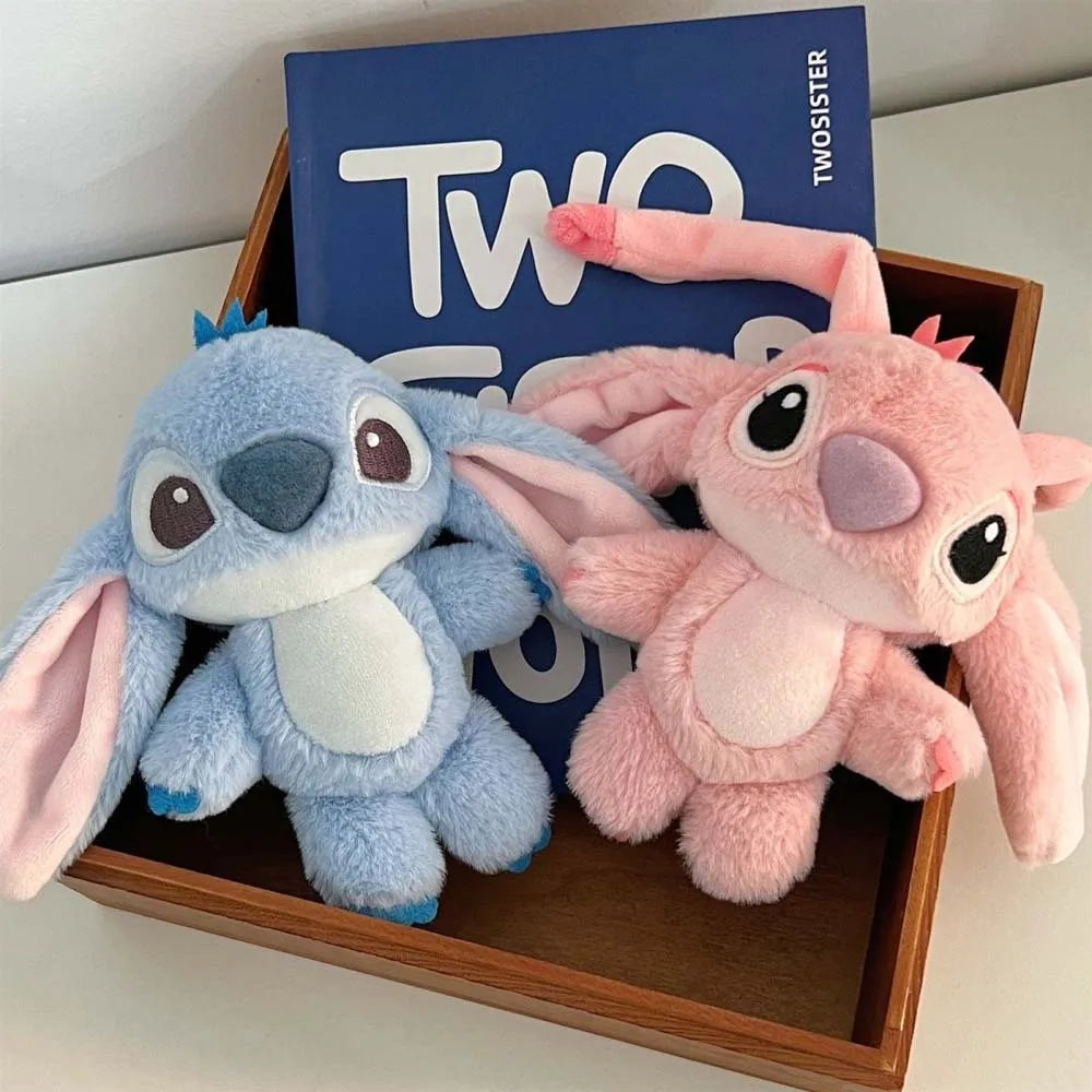 16cm Disney Stitch Doll Keychain Plush Toy Backpack Pendant  Anime Lilo & Stitch Children's Toy Soft Comfortable Stuffed Doll