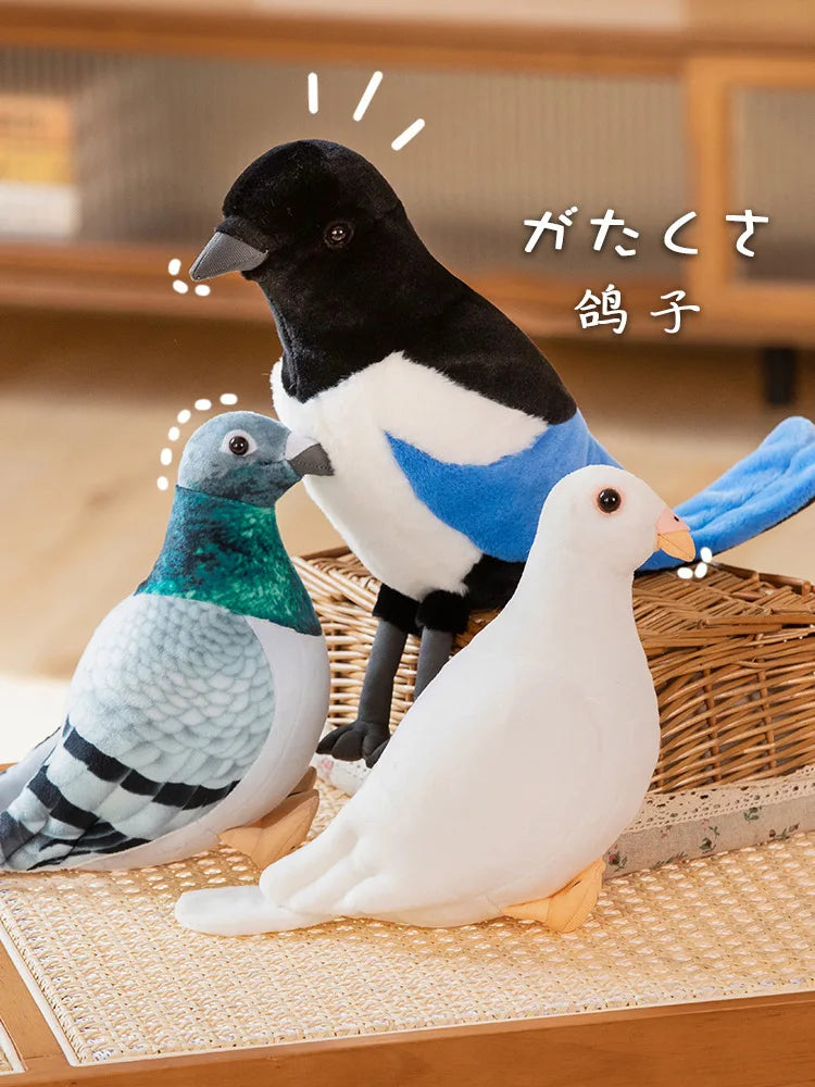 Simulation Pigeon Plush Toy Cartoon Birds Peace Dove Doll Doll Children Doll Gift Wholesale