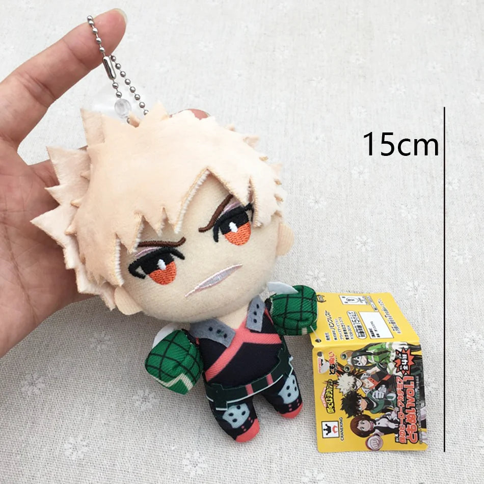 Anime 15-27cm My Hero Academia Plush Toys Cartoon Izuku Midoriya Katsuki Bakugou Shouto Todoroki Stuffed Dolls Kids Gifts