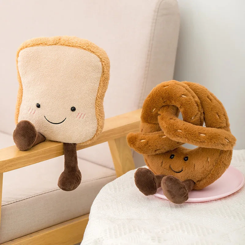 jellycat peripherals plush toys cute plush bread toys birthday gifts baguettes croissants girls' backpacks pendants comic gift