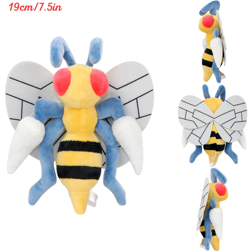 Pokemon Beedrill Shiny Cubone Mimikyu Scream Tail Plush Toys Anime Sleeping Oshawott Bulbasaur Cyndaquil Bidoof Peluche Dolls