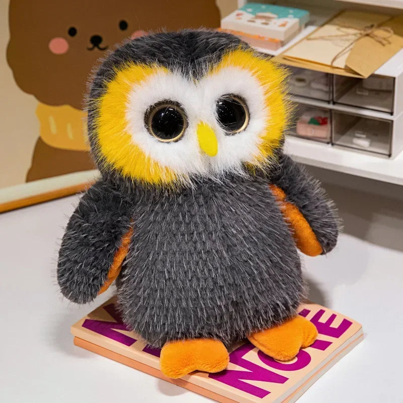 20/33CM Big Eyes Owl Plush Toys Cute Soft Stuffed Animal Doll Lifelike Sibley's Owels of North America Doll