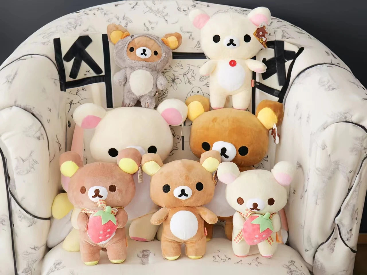 Cute Kuma Bear Plush Toys Truffe Bear Stuffed Rilakkuma plushies Teddy bear Animal Peluche bear Doll Birthday Xmas Gifts