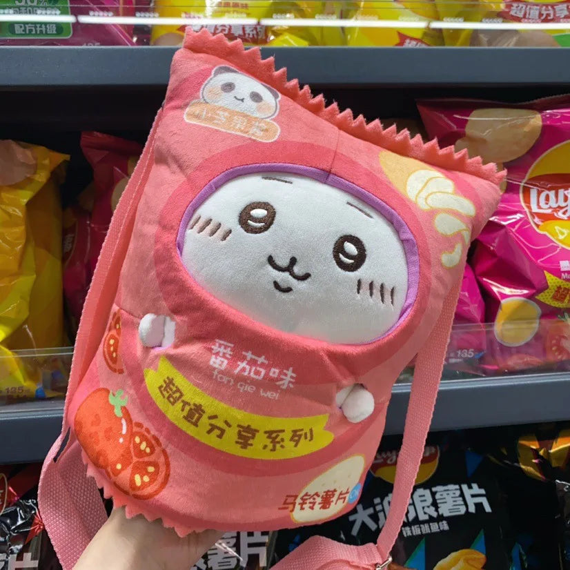 Kiikawa chiikawa doll Usaqi doll Little Eight plush toy potato chip bag Valentine's Day gift cute Hanging backpack wholesale