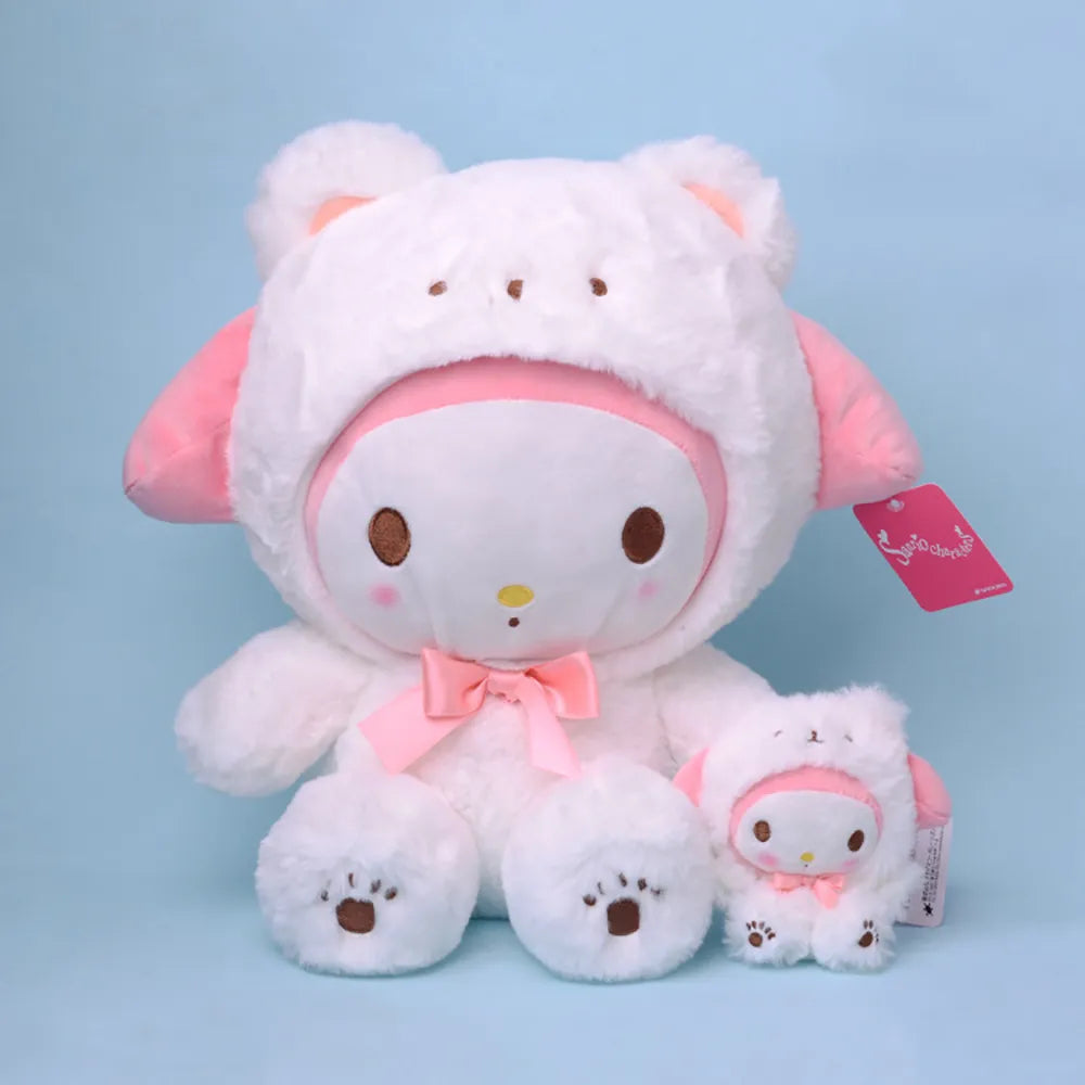 Sanrio Hello Kitty, Kuromi, Cinnamoroll - My Melody Keychain and Plush Toy Set - Plushy Mart