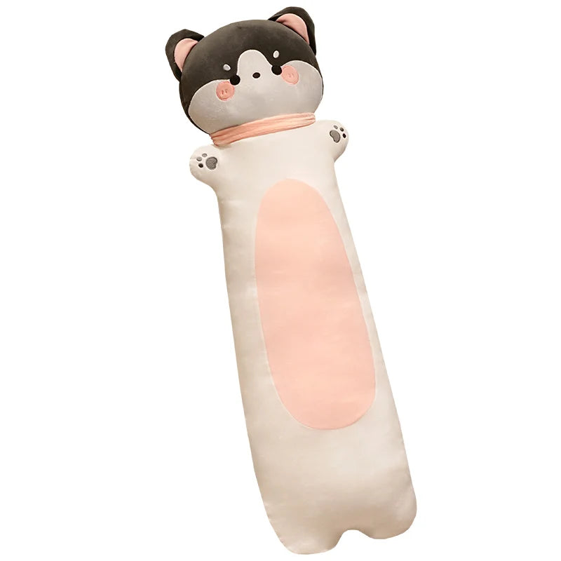 Soft Long Cat Pillow Plush Toys Stuffed Rabbit Dog Monkey Doll Bed Sleeping Cushion High Quality Home Decor Gift for Children