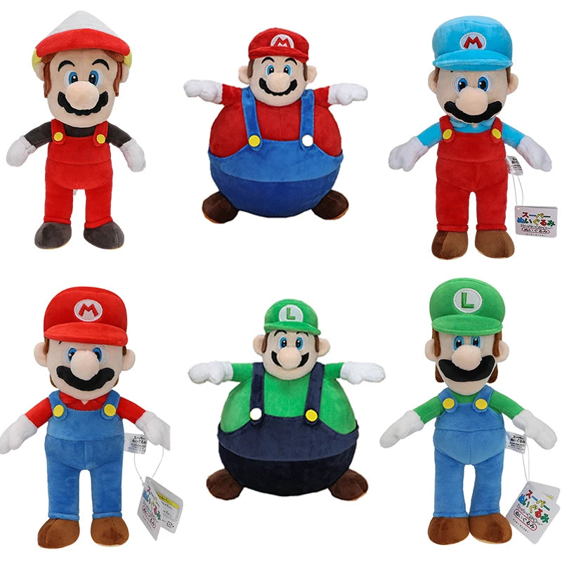 Balloon Mario Plush Soft Toys Poplin Rolla Koopa Elephant Fruit Goomba Animals Dolls Elephant Princess Daisy Peach Kawaii Gifts