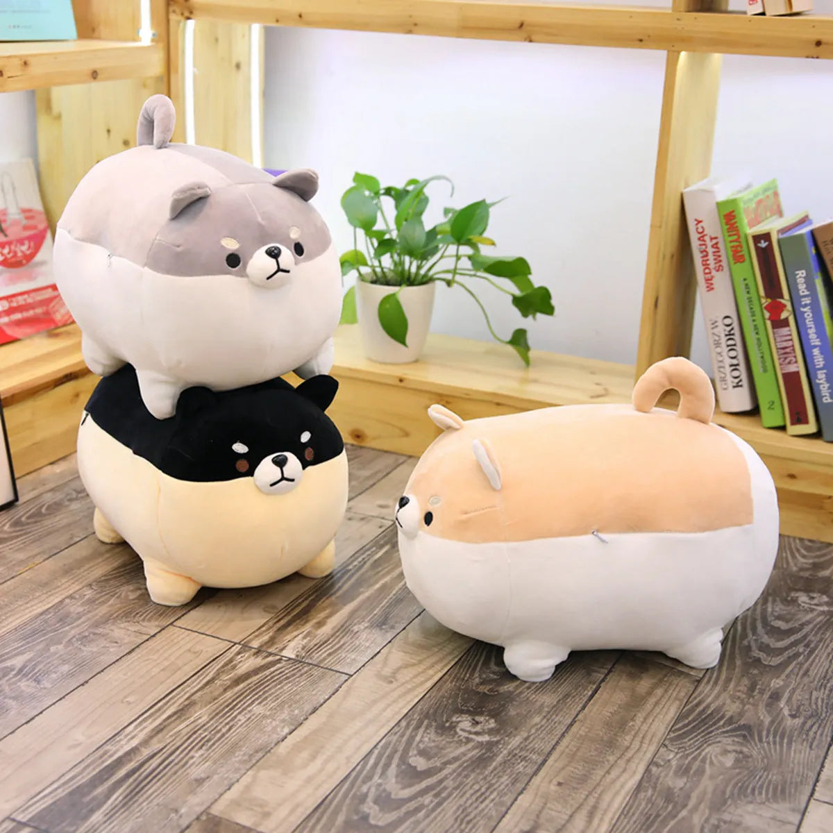 30CM Cute Fat Shiba Inu Dog Plush Toy Stuffed Soft Animal Pillow Cushion For  Birthday Xmas Gifts