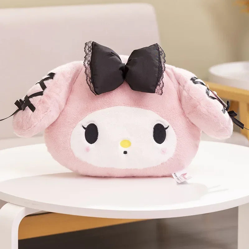 Sanrio My Melody Kuromi Plush Doy Toy Cartoon Car Seat Headrest Chair Neck Pillow Cushion Decoration Sanrio Girls Toys Gifts