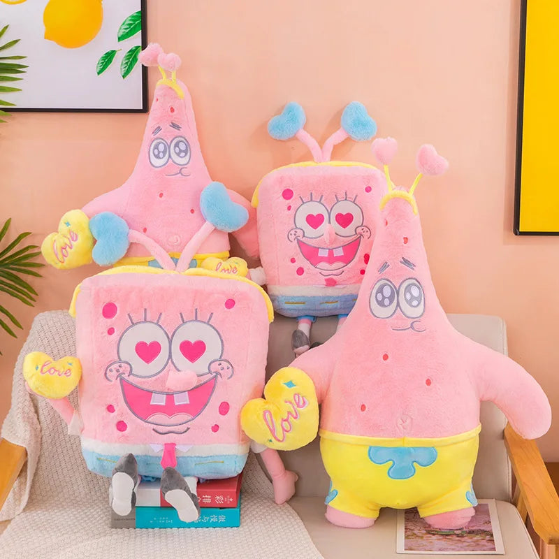 40cm Spongebob Squarepants Patrick Star Pink Kawaii Cartoon Cosplay Stuffed Plush Toys Doll Birthday Gift For Kids Girls Boys