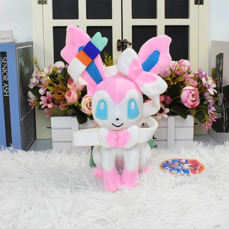 Pokemon Shiny Eevee Sylveon Flareon Vaporeon Espeon Umbreon Leafeon Glaceon Jolteon Plush Toys Cute Stuffed Peluche Dolls