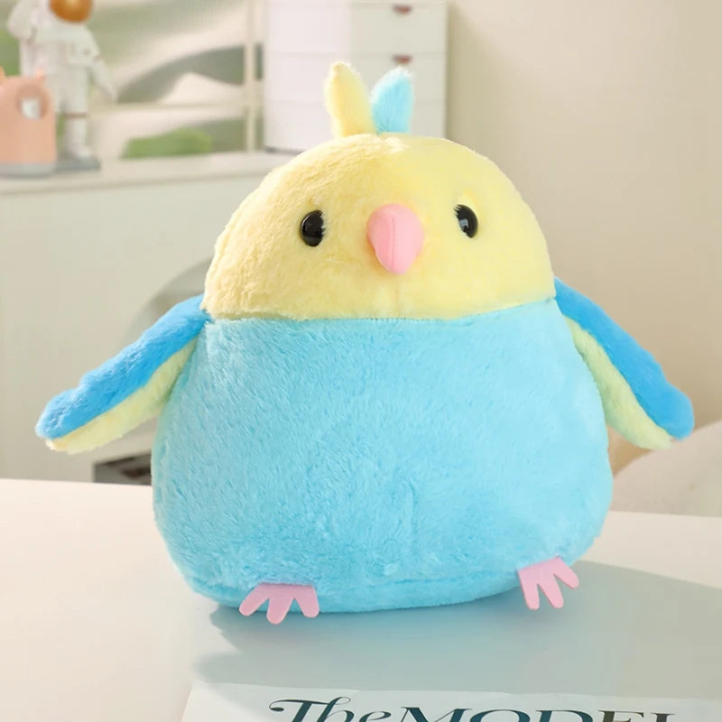 25/33cm Plush Animal Stuffed Pillow Lovely Bird Parrot Cartoon Soft Fluffy Funny Pendant Toys BabyAppease Doll