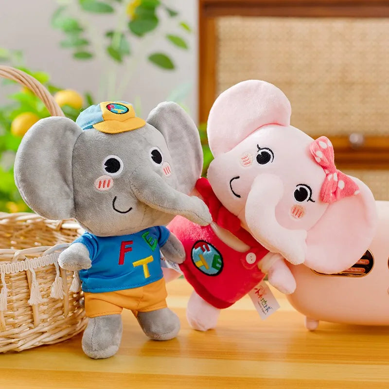 1pc 25cm Creative Fet Elephant Plush Toys Stuffed Animals Baby Plush Doll Infant Appease Toys Children Birthday Gift