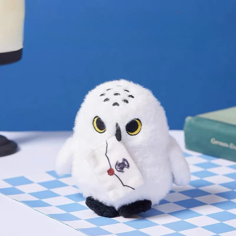 Cartoon Hedwig Owl Plush Toys Soft Stuffed Animals Plushie Toys Shoulder Decor Fun Toy Boys Girls Birthday Gifts