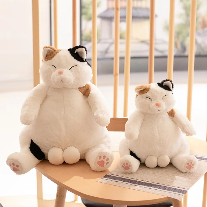 New Arrive 35/45cm Japanese Kawaii Soft Plush Cat Toys Stuffed Animal Dolls Kids Gift Lovely Fat Cats Pillow Home Decoration