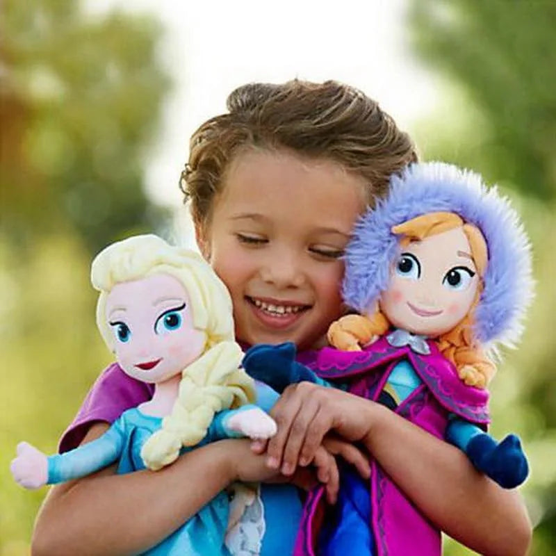 50CM Frozen Snow Queen Elsa Stuffed Doll Princess Anna Elsa Doll Girl Toys Elza Stuffed Plush Kids Toys Halloween Birthday Gift