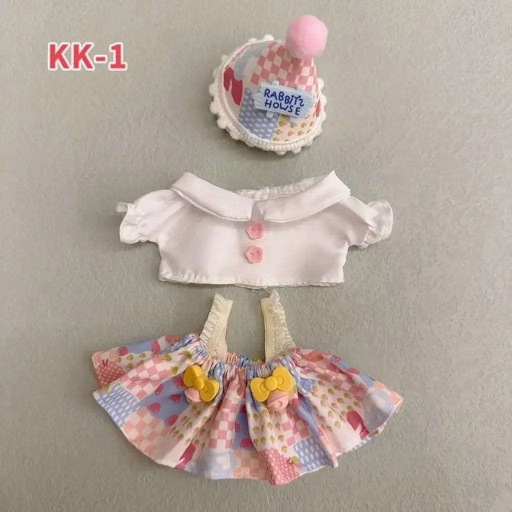 20cm Plush Doll'S Clothes Outfit Accessories For Korea Kpop Exo Labubu Idol Dolls Lolita set cute little princess skirt Clothing