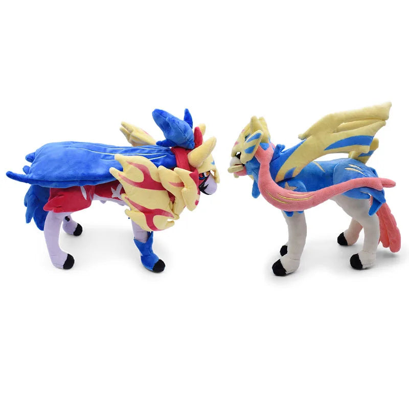 30cm Pokemon Plush Zacian Zamazenta Scarlet and Violet Stuffed Legend Collectible Animal Dolls Toys Decoration Birthday Gifts