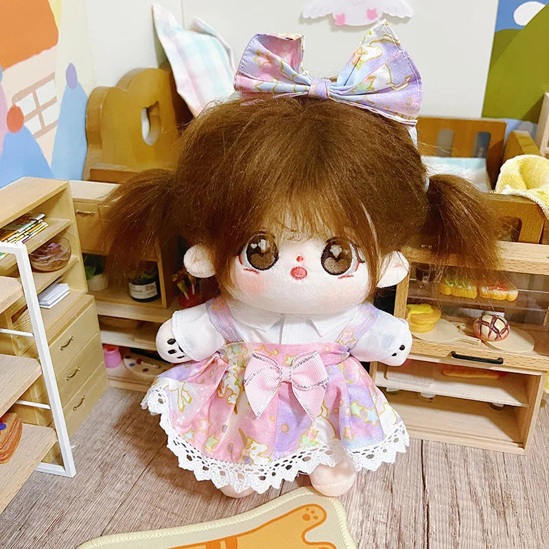 20cm IDol Doll Anime Plush Cotton Dolls with Clothes Cute Stuffed Star Figure Doll Toys Plushies Toys Fans Collection Gifts