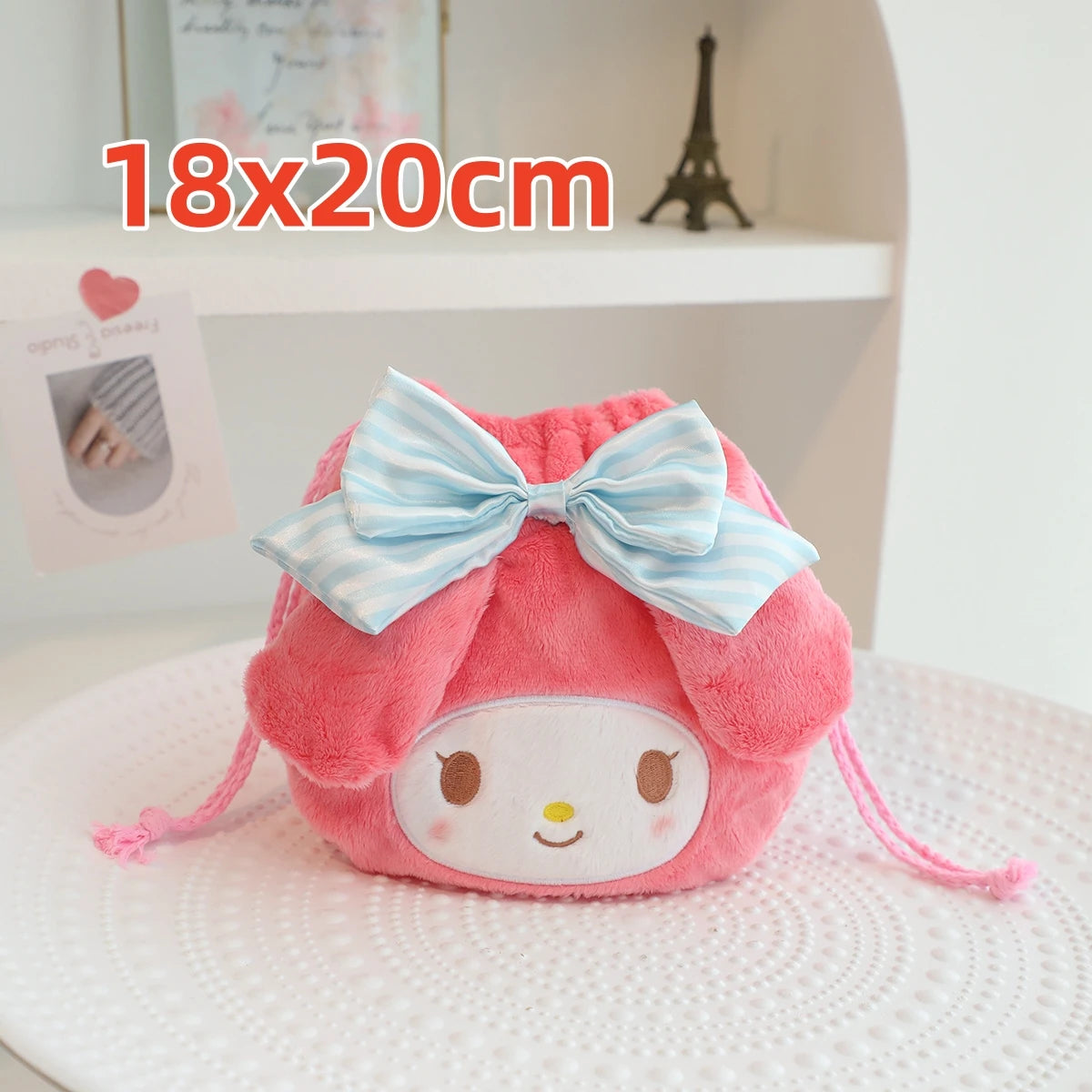 Lovely My Melody Plush Toy Soft Cuddly Stuffed Anime Plushies My Sweet Piano Doll Backpack Japanese Style Throw Pillow Xmas Gift