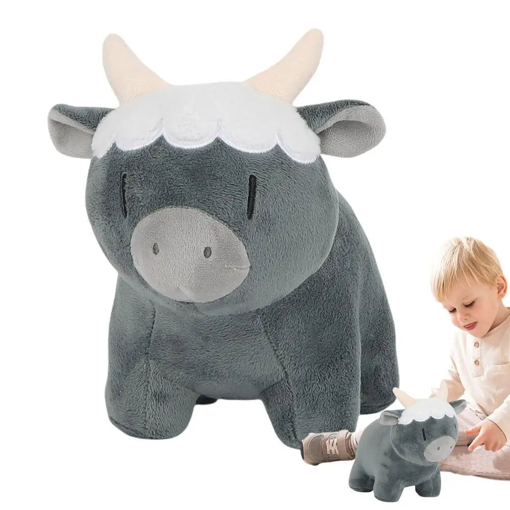 Stuffed Cow Plush Cartoon Cow Chick Plush Doll Stuffed Animal Cute Sensory Fidget Stuffed Animals Soft Plushie Doll Toy For