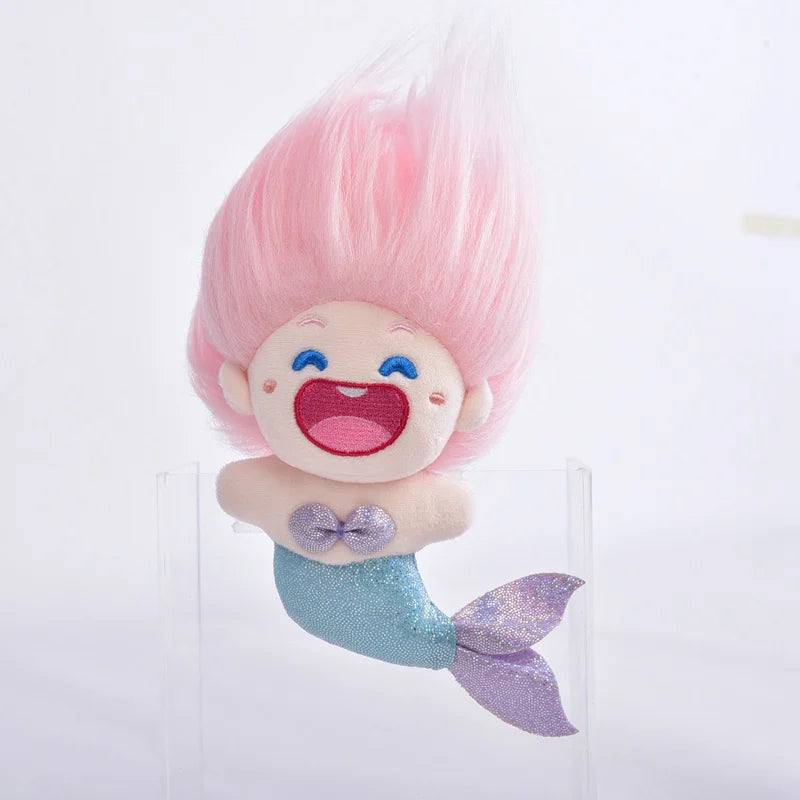 14cm Kawaii Mini Mermaid IDol Doll Anime Plush Star Dolls Stuffed Customization Figure Toys Cotton Baby Plushies Toys Fans Gift