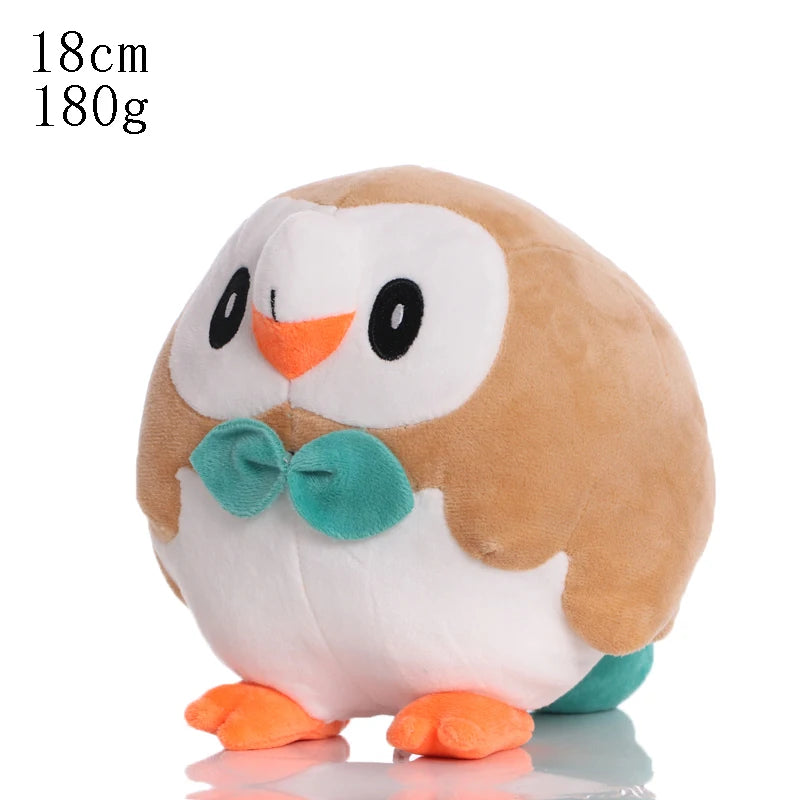 Cute Pokemon Plush Toy Pikachu Rowlet Charizard Larvitar Squirtle Slowpoke Dratini Spinda Soft Stuffed Doll Kids Christmas Gift