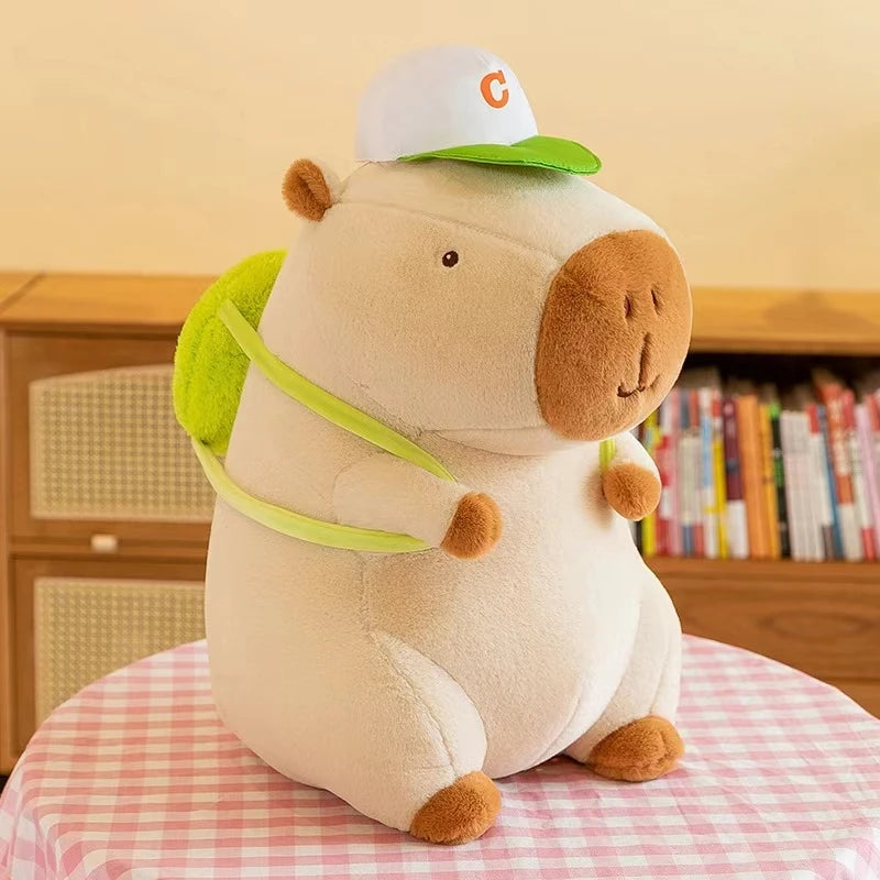 23cm Capybara Plush Simulation Capibara Anime Fluffty Toy Cute Doll Stuffed Animals Soft Doll Plush Christmas Thanksgiving Gift