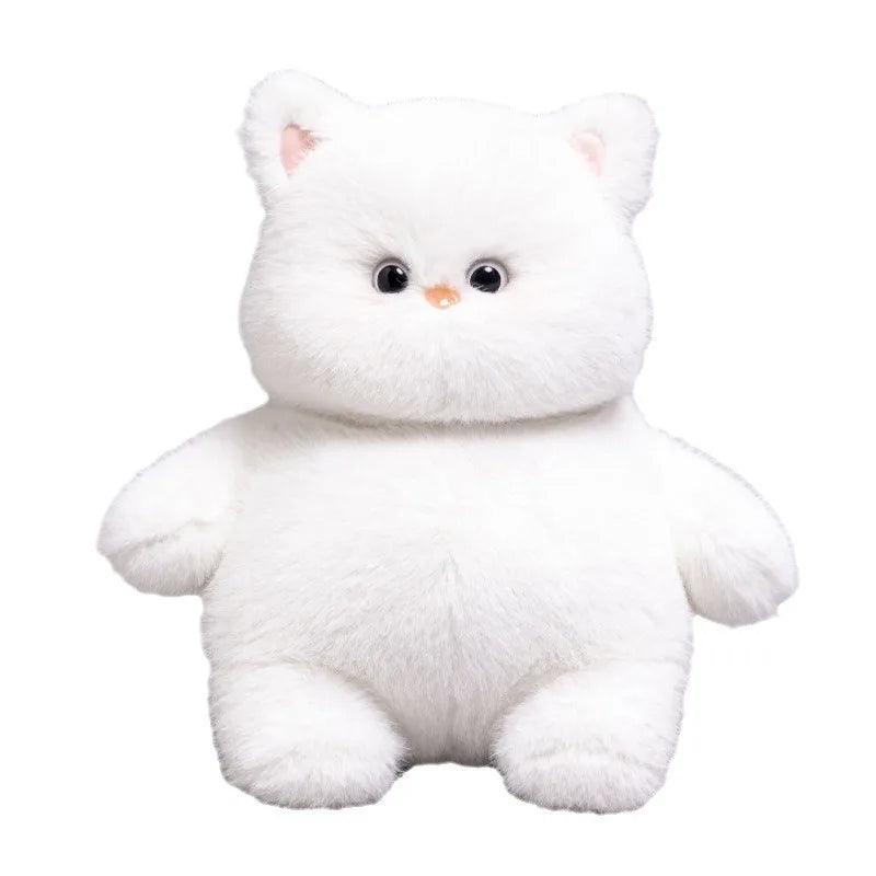 New Fat Cat Plush Toy Cute Chubby White Cat Doll Children Christmas Plush Toy Halloween Props Soft Stuffed Decoration Doll Gifts