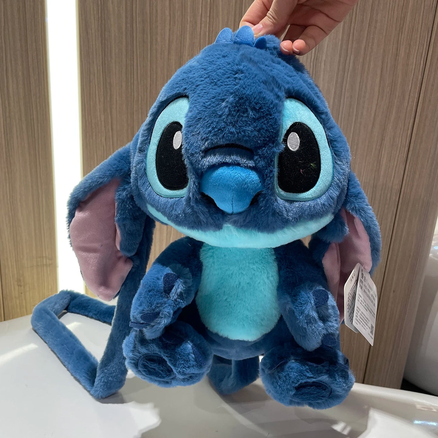 Genuine Disney 28cm Stitch Angel Stuffed Toys Cartoon&Cute Lilo & Stitch Plush Dolls Throw Pillow Doll Backpack Birthday Gift