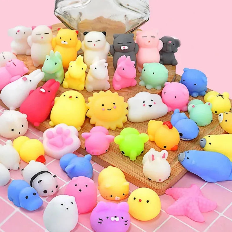 Squishy Fun! Animal Stress Balls (5-50 Pack) - Kids Party Favors