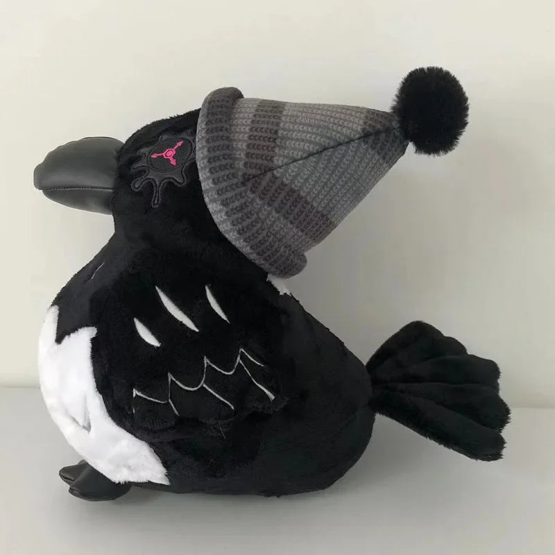 Murder Drones Uzi Crow Plush Toys Cartoon Cute Soft Stuffed Animal Game Killer Uzi Raven Pillow Dolls For Kid Birthday Xmas Gift