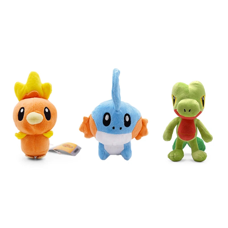 Pokemon Peluche Mudkip Torchic Treecko Mega Swampert Plush Toys Stuffed Dolls First partner Kawaii Christmas Gift For Children